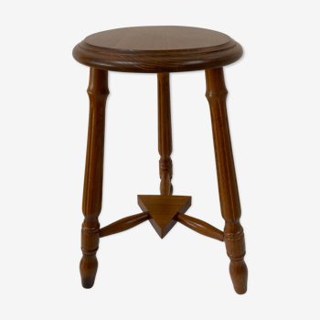 Vintage wooden tripod stool