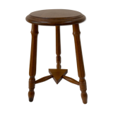 Vintage wooden tripod stool