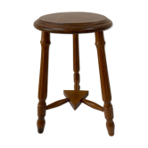 Vintage wooden tripod stool
