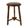 Tabouret tripode vintage en bois