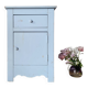 Meuble de rangement chiffonnier artisanal bleu