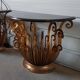 Paire de console aux fougeres