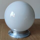 Opaline globe ceiling lamp