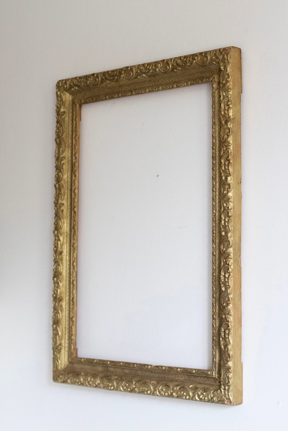 Old gilded wooden frame