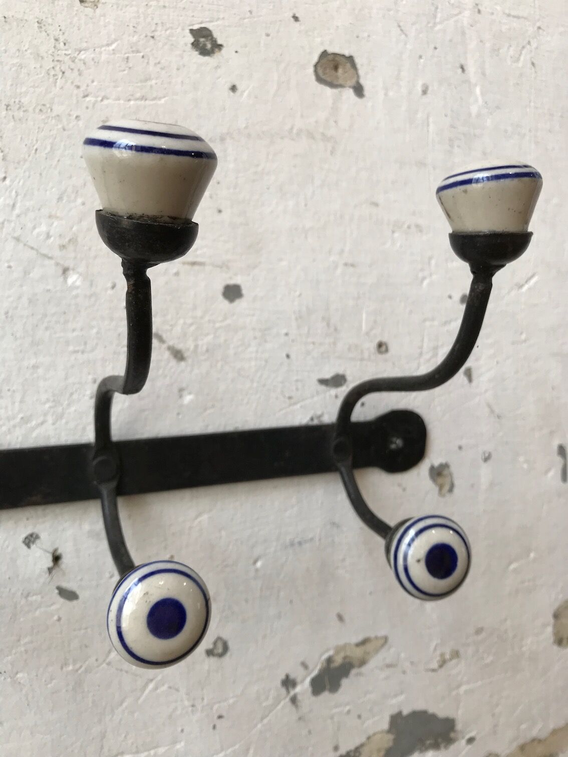 Porcelain and wrought iron