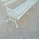 Garden bench signed Godin cast iron bourgeois house
