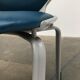 Stackable vintage leather dining chairs from the German space age by Fröscher, 1970s, set of 2.