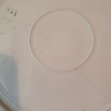 6 assiettes plates decor roses rouges