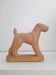 Chien, Airdale Terrier en céramique Art déco