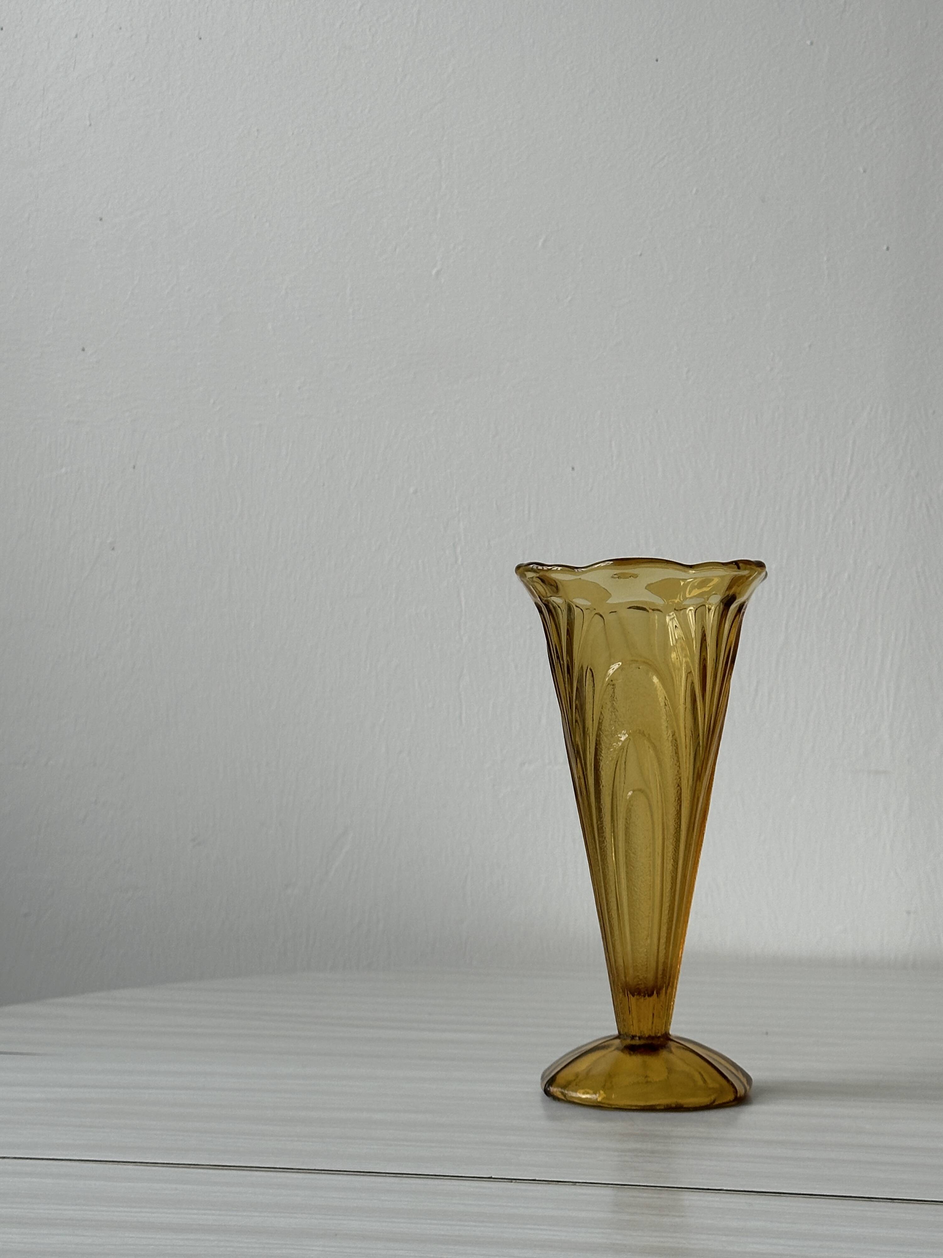 Art Deco amber vase