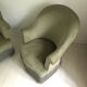Paire de fauteuils crapaud vert