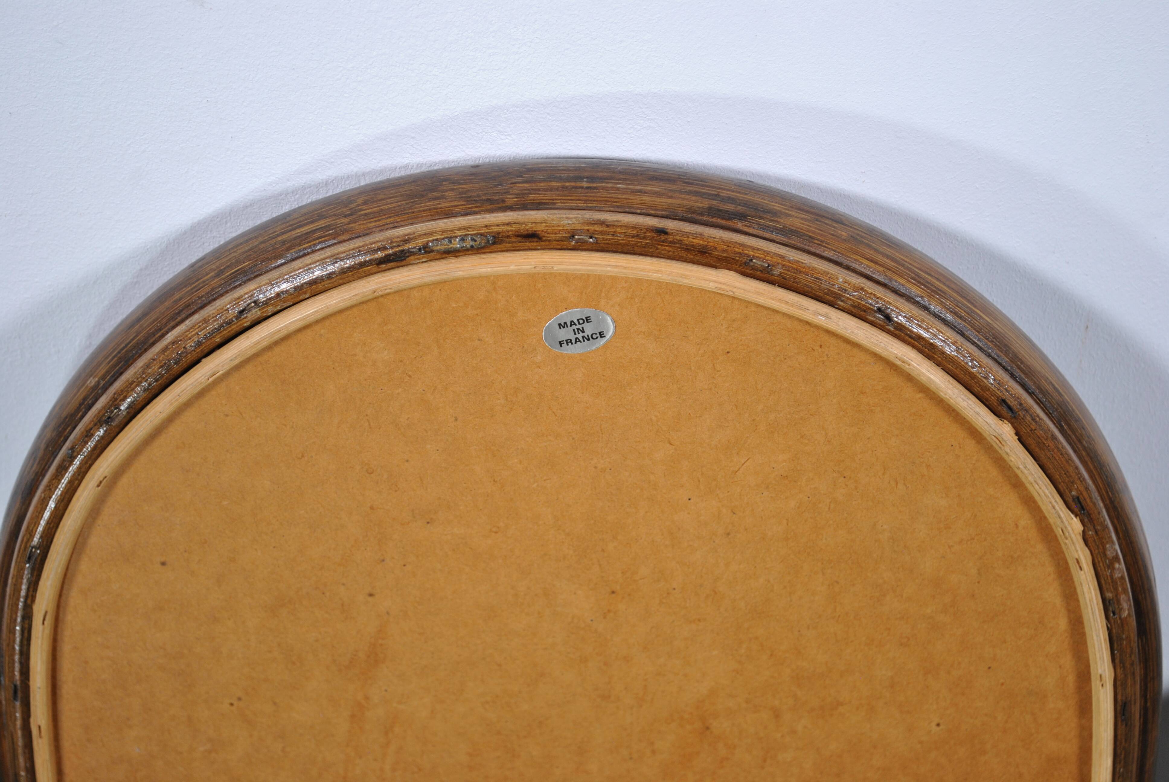 Triptych rattan mirror year 70.