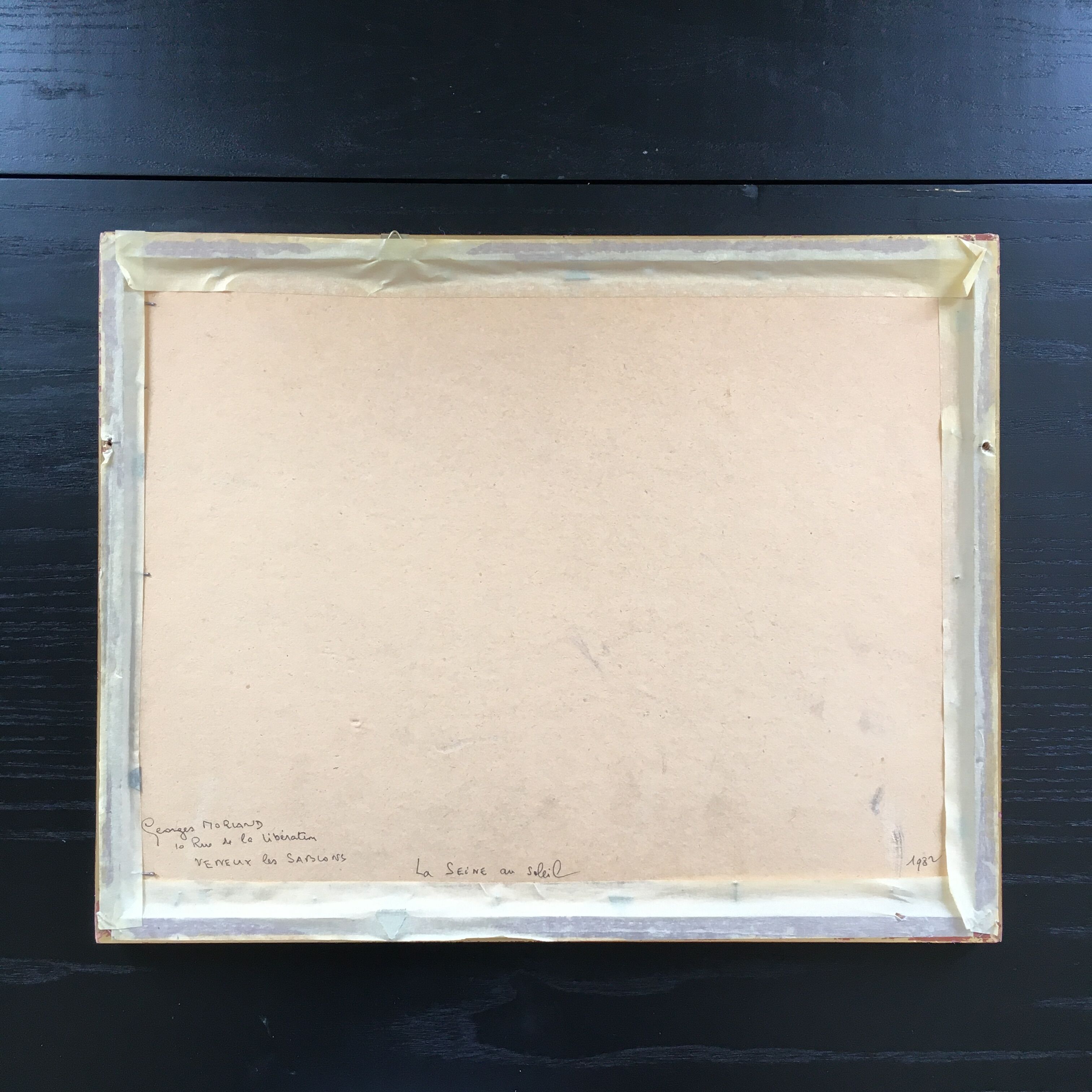 Painting of the Seine in the sun