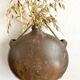 Vase mural, gourde de berger en terre cuite