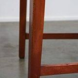 Set of 2 Schuitema design shaker chairs with seat and back in woven leather