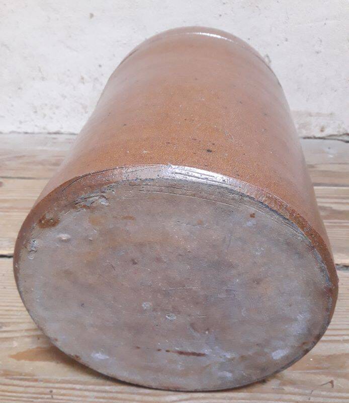 Pot grès terre vernissée H45 conserve ancien