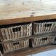 Craft furniture with wicker baskets