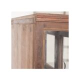 Vintage display case in natural wood