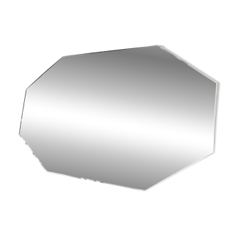 1950s beveled octagonal mirror