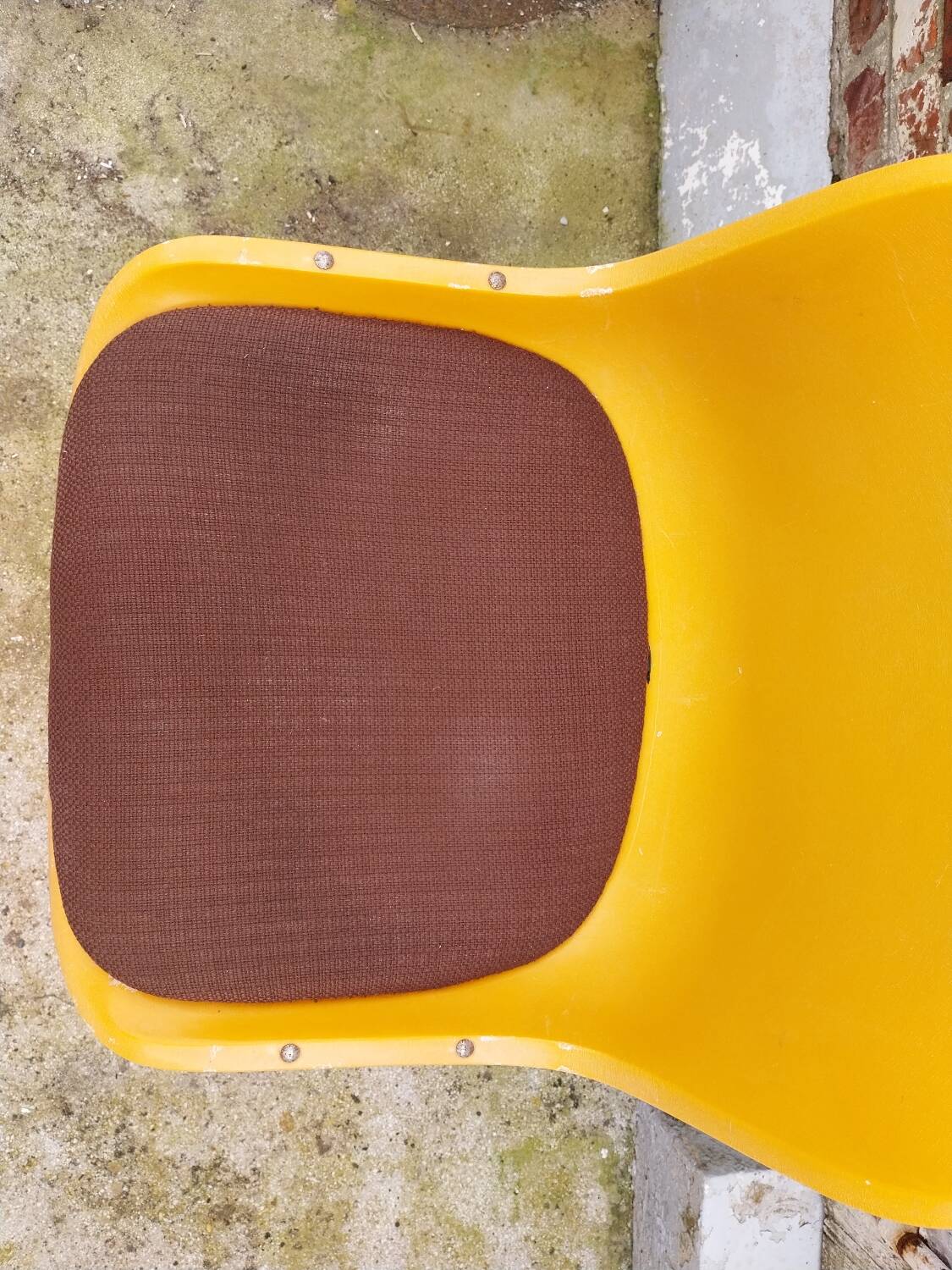 Paire de chaises traineaux Orange