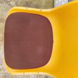Paire de chaises traineaux Orange