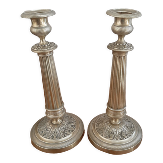 Pair of candle holders