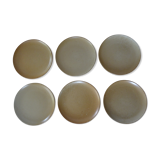 6 flat plates Grès Village CNP France