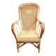Vintage rattan wicker armchair for adults