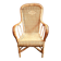 Vintage rattan wicker armchair for adults