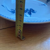 Deep plates Sarreguemines with carnation bouquets