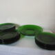 Service 19 pieces Vereco vert transparent