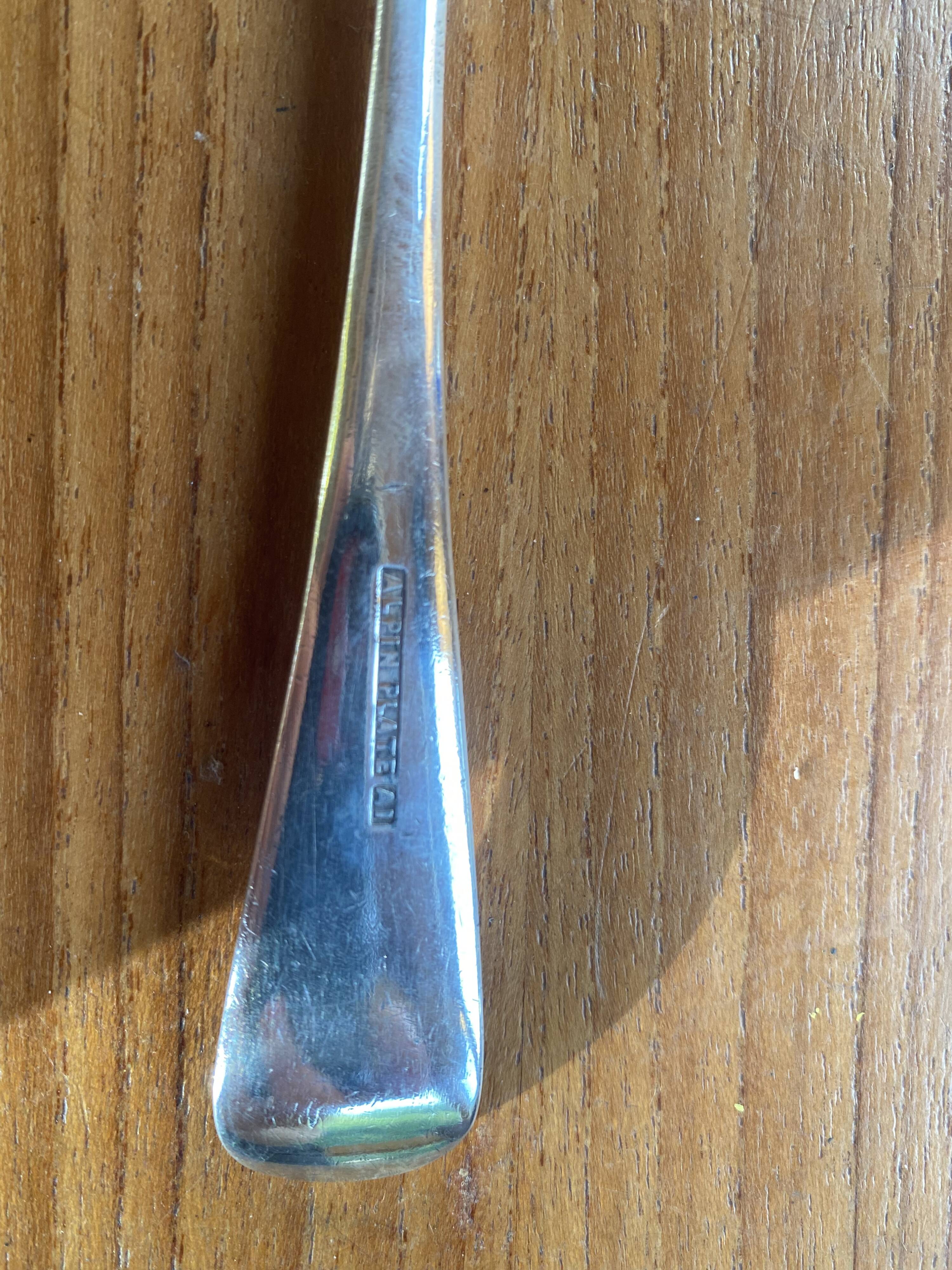 Set of 3 silver English forks