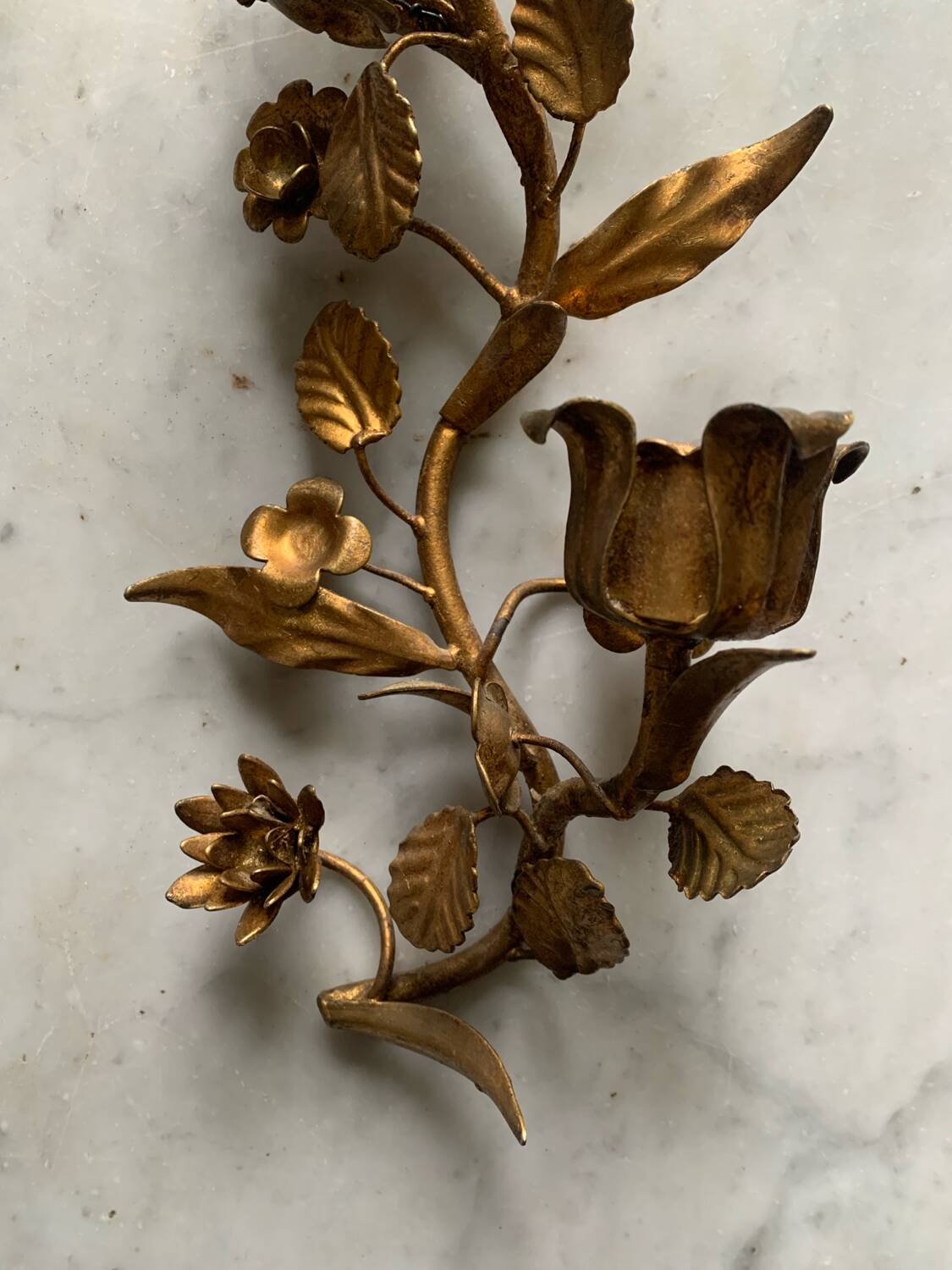 70s wall candle holder