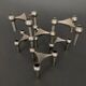 6 stackable metal candle holders by Nagel Konzept Fritz 1970