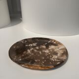 Dish in petrified wood