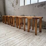 Set of 6 Olof Ottelin stools, Finland 1950.