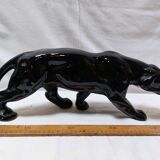 Art Deco Style Black Panther Ceramic