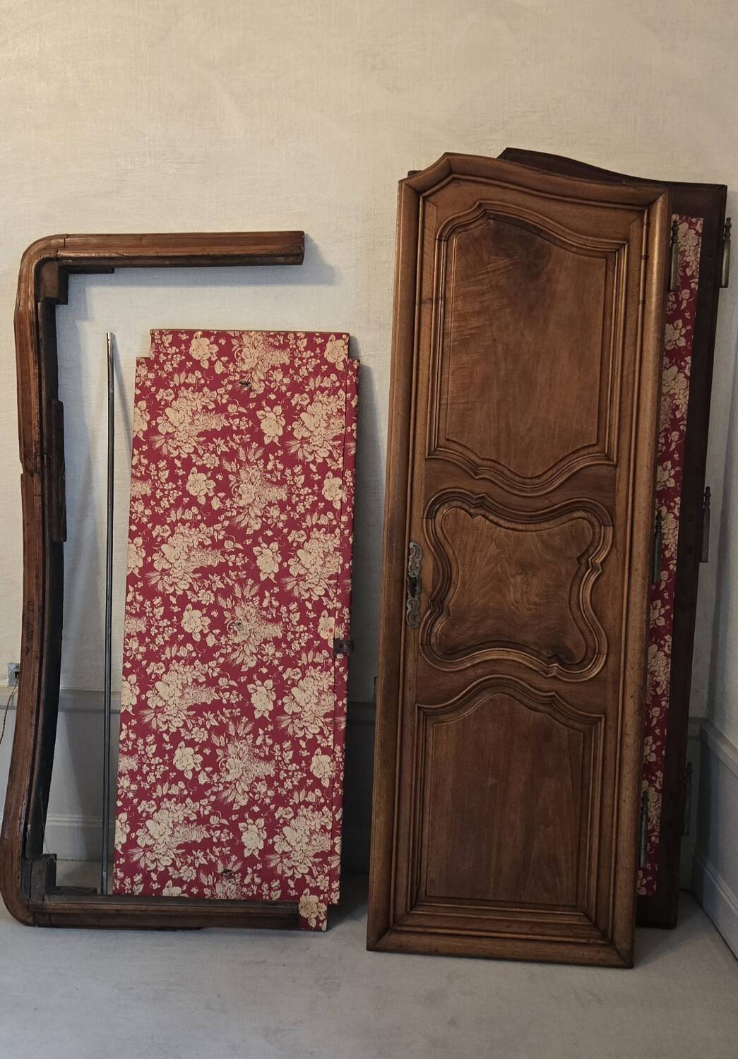 Antique Louis XV Provençal marriage armoire