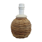 70s rope and ceramic lamp