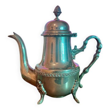 Théière en métal argenté poinçonnée