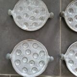 6 ceramic snail plates