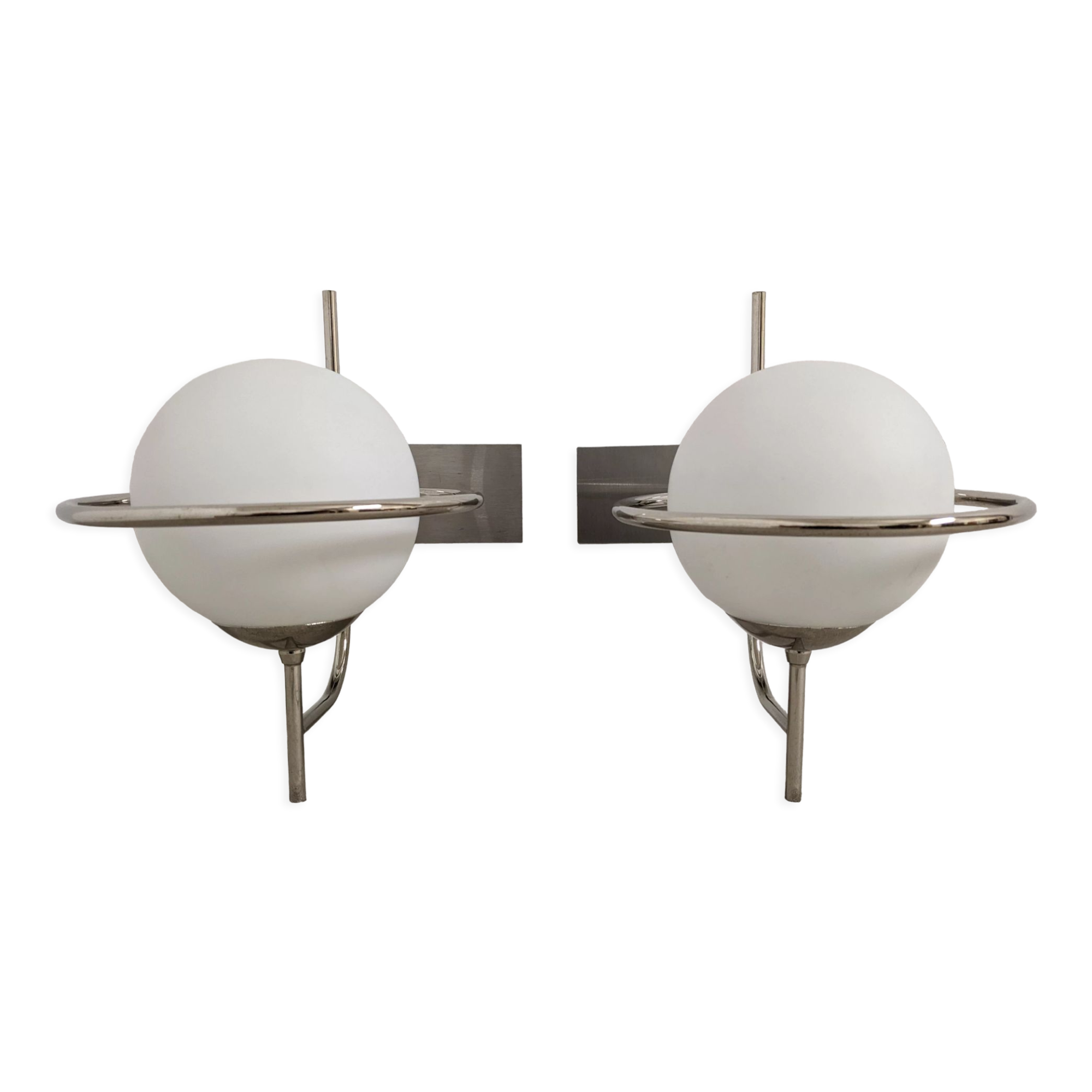 Paire d'appliques space age des années 60/70