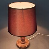 Brutalist lamp in beech 1930/1940.