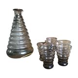 Smoked glass shot set