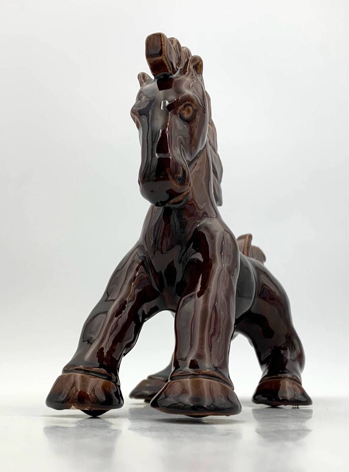 Vintage ceramic horse statuette, 1950s-1960s.