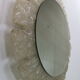 Egon hillebrand round acrylic illuminated mirror with lightening, 1970's germany