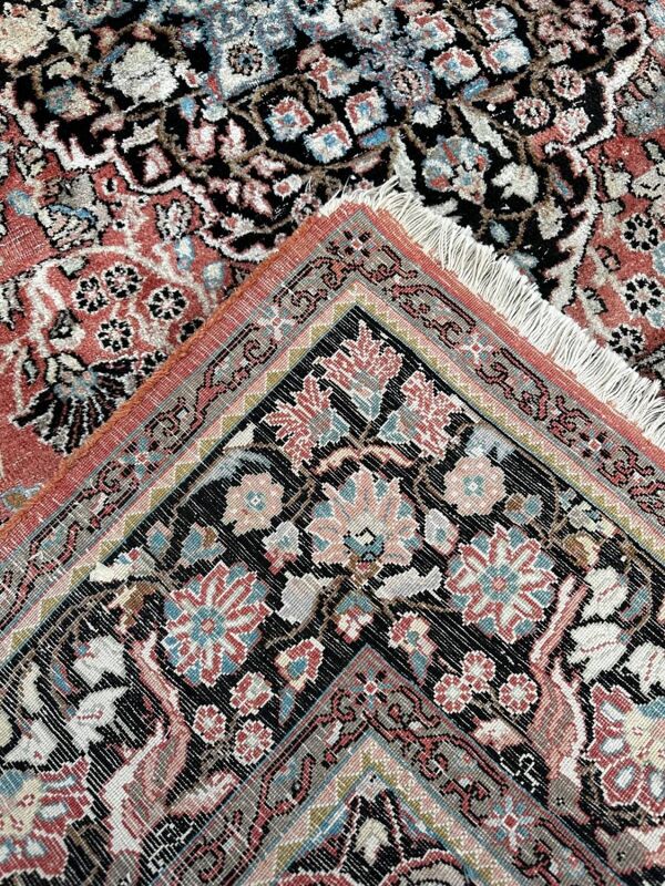 Tapis indien en soie fait main