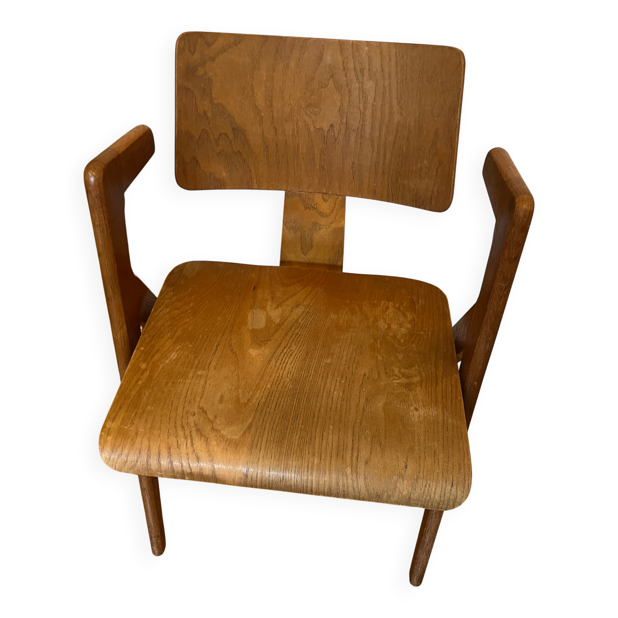 Robin Day Hillestak armchair, oak, Hille edition 1950