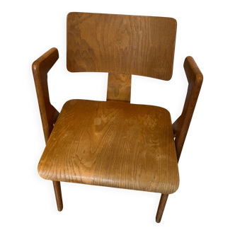 Robin Day Hillestak armchair, oak, Hille edition 1950