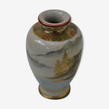 Vase japonais Satsuma en porcelaine